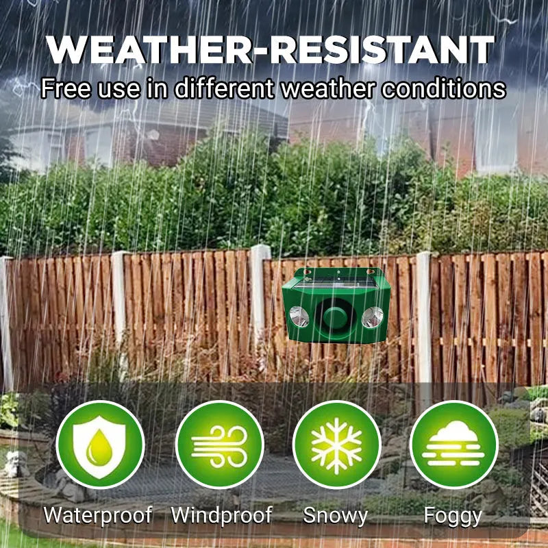 🔥2025 HOT SALE🔥Beast Repellent Solar Warning Lights with Loud Volume