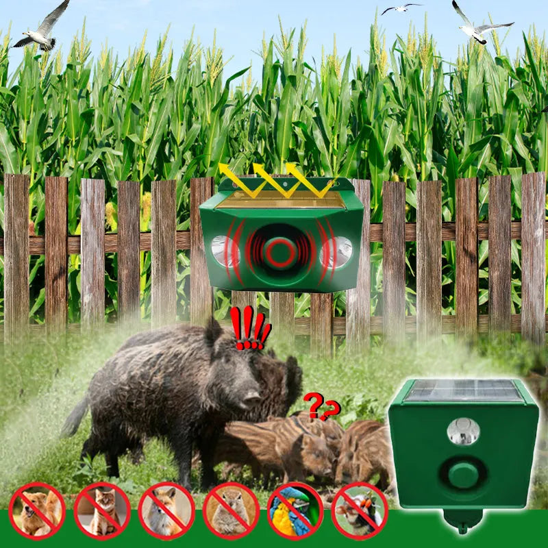 🔥2025 HOT SALE🔥Beast Repellent Solar Warning Lights with Loud Volume